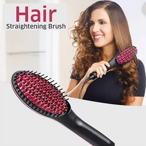 Ceramic Hair Brush Straightner